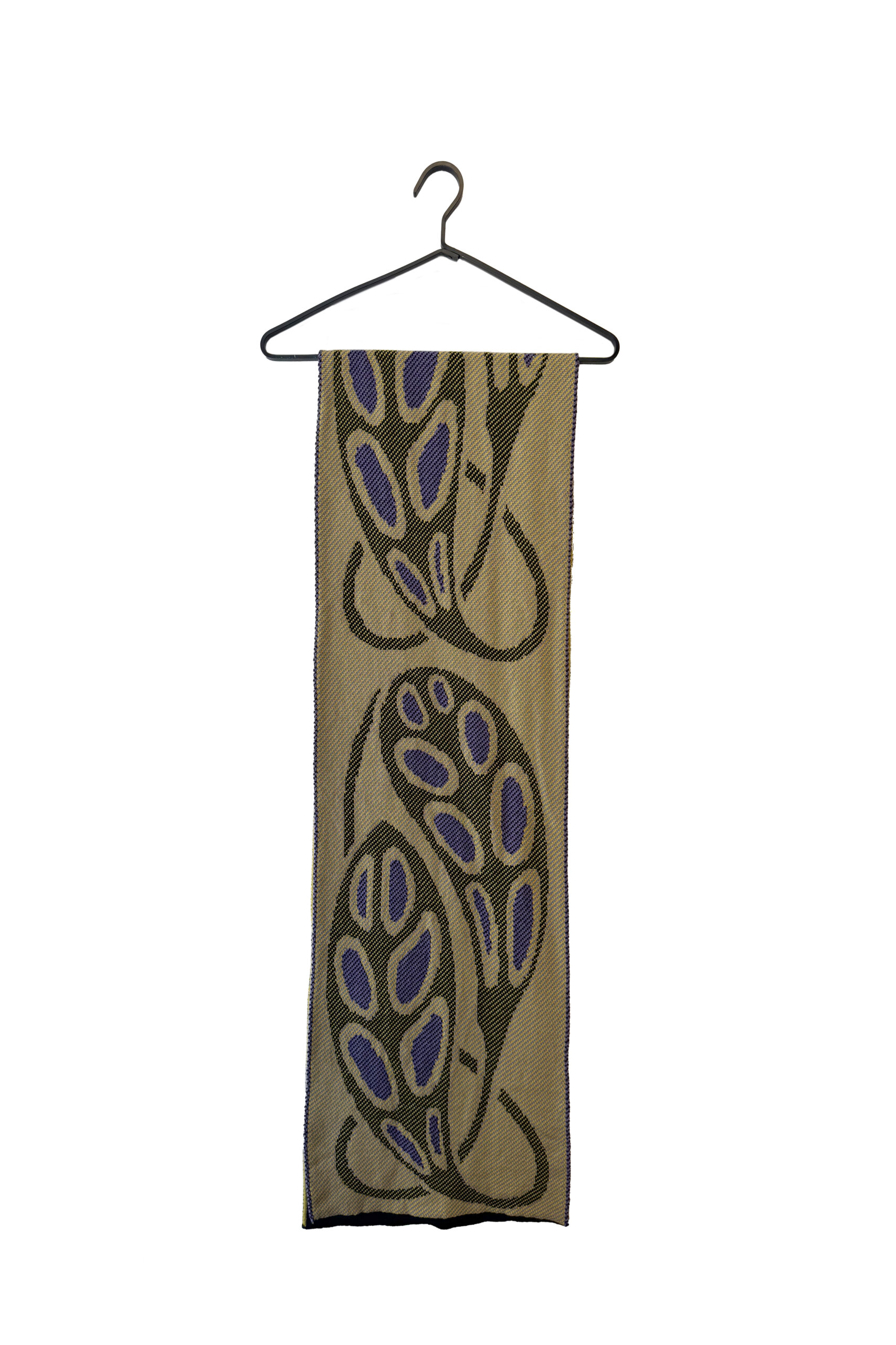 Leaves Scarf Violet - Image 3