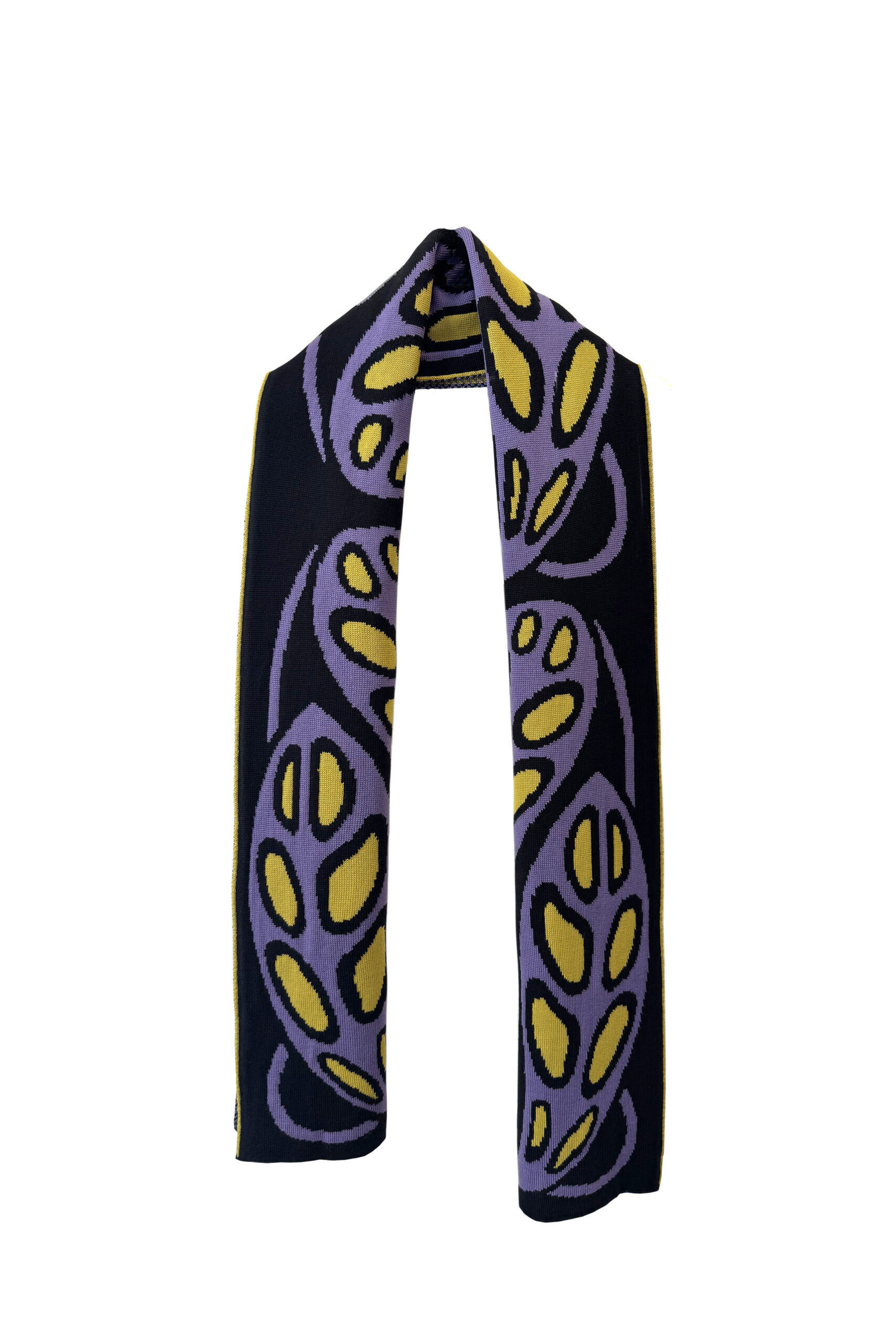 Leaves Scarf Violet