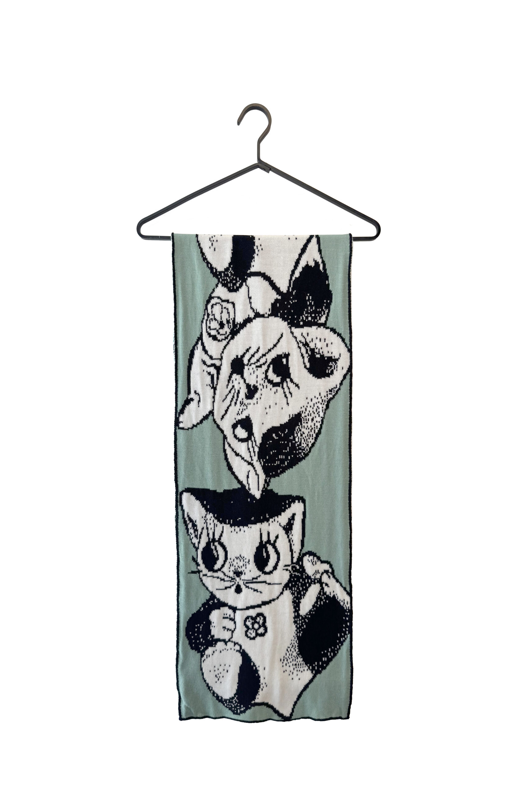 Cat Scarf Mint - Image 2
