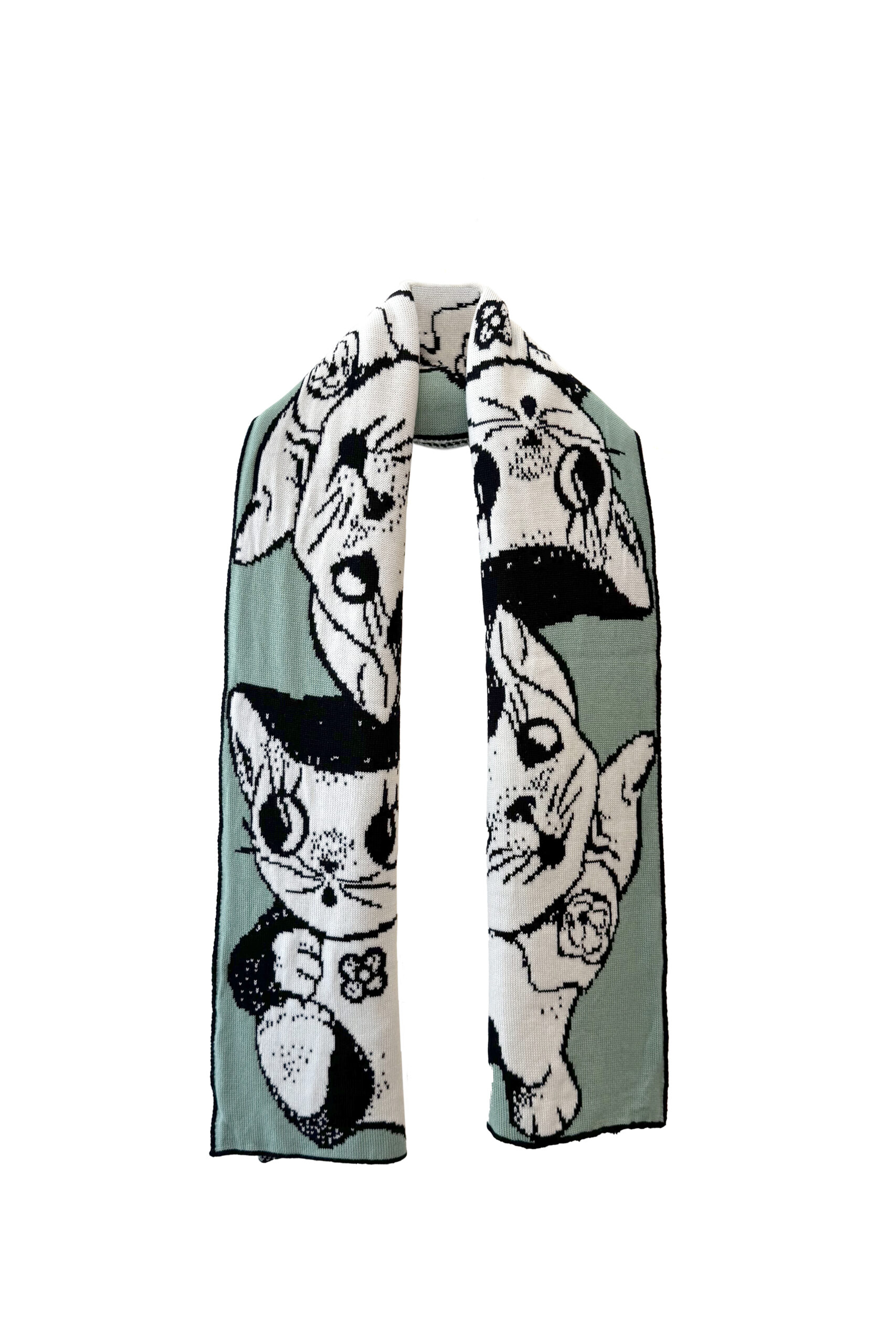 Cat Scarf Mint
